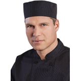 Chefworks krijtstreep Cool Vent Beanie - Zwart - Universele maat - Unisex