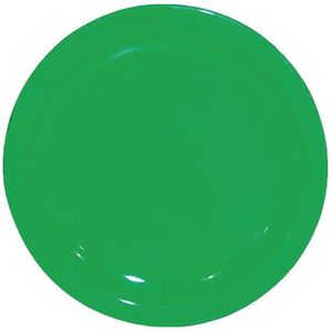 Bord Groen| Polycarbonaat | Ø230mm | Per 12 Stuks