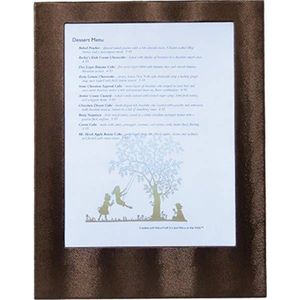 Menukaart met LED verlichting - SINGLE A4 - Koper - BEKIJK VIDEO