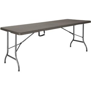 Bolero rotan rechthoekige centervouwtafel bruin 6ft