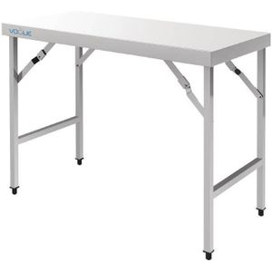 Vogue inklapbare RVS werktafel 180cm