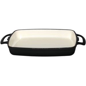 Rechthoekige Ovenschaal Zwart | 1,8 Liter | 370x200x(H)40mm