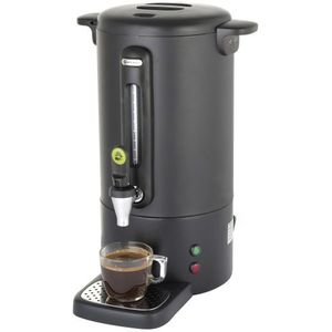 Hendi Elektrische Percolator - 14 Liter - Mat Zwart - Enkelwandige Koffiemachine Horeca