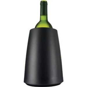 Vacu-Vin Wijnkoeler Mat Zwart - Koelt In 5 Minuten -Ø15,5cm x 23(h)cm