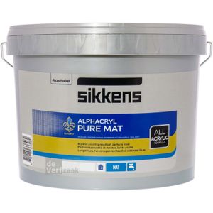 Sikkens Alphacryl Pure Mat SF - 5 Liter - Kleur | 8711115338217 | Verf