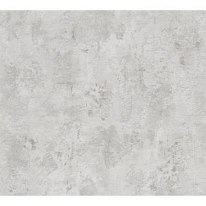 A.S. Création - The Bos - Vliesbehang - Licht Grijs - Betonlook