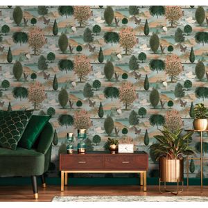 Xanadu - Tundra Orange Green | 5022976915312 | Behang