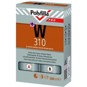 W310 22K Sneldrogende Epoxy Houtreparatiepasta - 300 ml | 8710839111878 | Verf