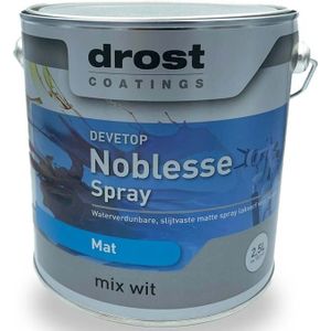 Drost Devetop Noblesse Spray Mat - 1 Liter - Kleur | 8718836698149 | Verf