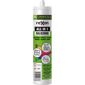 Rexon - Siliconenkit - Limestone - 290ml - 4-in-1 voor Gevels en Sanitair
