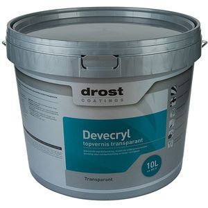 Drost Devecryl Topvernis Transparant 5 liter | 8717154067934 | Verf