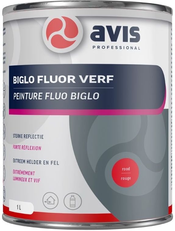 Biglo - Radiant 74 - Lak - Rood - Zijdeglans - Reflecterend