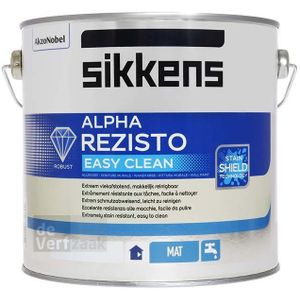 Sikkens Alpha Rezisto Easy Clean - 2,5 Liter - Wit / Kleur | 8711115350691 | Verf