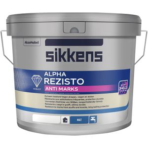 Sikkens Alpha Rezisto Mat Anti Marks - 10 Liter - Kleur | 8711115350455 | Verf