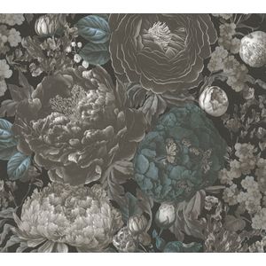 Living Walls - Michalsky - Vintage Behang - Zwart Grijs Blauw - Vlies