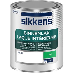 Sikkens Binnenlak Mat Inhoud: 0,75 liter, Kleur: Donker | 8711113350747 | Verf | Lakverf Binnen