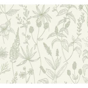 BLOEMEN EN PLANTEN BEHANG | Floraal - Groen Wit - A.S. Création Casual Living