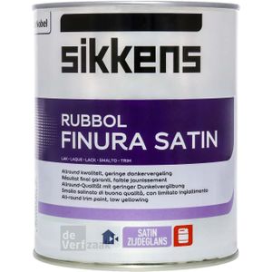 Sikkens Rubbol Finura Satin - 2,5 Liter - Kleur | 8711115317649 | Verf | Lakverf Binnen