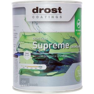 Drost Devetaal Supreme Grondlak - 1 Liter - Wit / Kleur | 8718836696374 | Verf