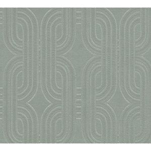 A.S. Création - Vliesbehang - Blauw Groen Bruin Wit - Grafisch 3D-effect - Hoogwaardig Behang