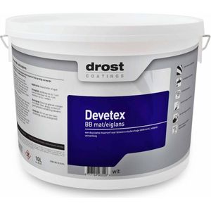 Drost Devetex BB - 10 Liter - Wit / Kleur | 8717154063226 | Verf