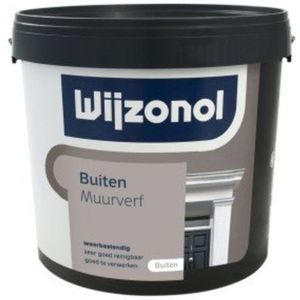 Wijzonol Muurverf voor Buiten - 10 Liter - Wit / Kleur | 8712952267388 | Verf