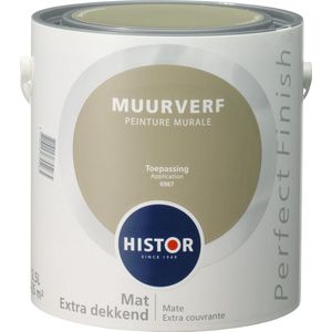 Histor Perfect Finish Muurverf Mat - Toepassing - 2,5 liter | 8716242755265 | Histor Muurverf