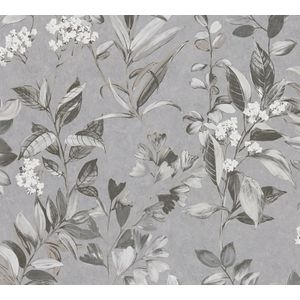 A.S. Création - Vliesbehang - Bloemen - Mat - Glad - 10,05 m x 0,53 m