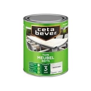 Cetabever Tuin Meubel Beits Transparant Zijdeglans - White Wash - 0,75 liter | 8711113127608 | Verf