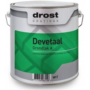 Drost Devetaal Grondlak A - 1 Liter - Wit / Kleur | 8717154063165 | Verf