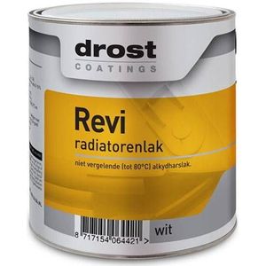 Drost Revi Radiatorlak 0.75 liter - RAL 9010 | 8717154064421 | Verf