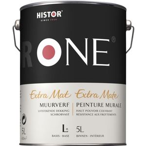 Histor One Muurverf Extramat - - 5 Liter - Wit / Kleur | 8716242560869 | Verf