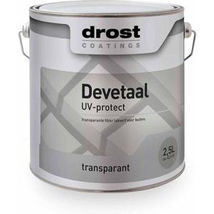 Drost Devetaal UV-Protect 1 liter - Transparant | 8718836692444 | Verf