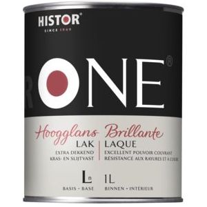 Histor One Lak Hoogglans 0.5 liter - Wit | 8716242560388 | Verf | Lakverf Binnen