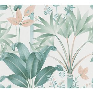 A.S. Création - Vliesbehang - Bloemen - Mat - Glad - 10,05 m x 0,53 m