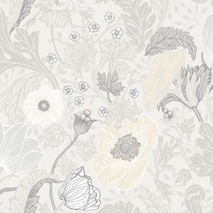 Fagelsang - Anemone White | 5901638010377 | Behang