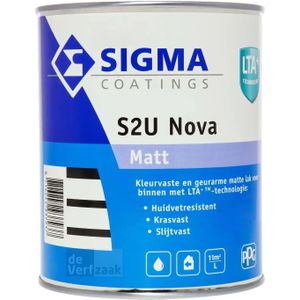 Sigma S2U Nova Matt - 2,5 Liter - Kleur | 8716242789178 | Verf | Lakverf Binnen