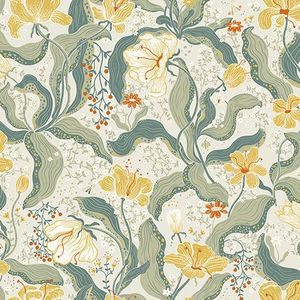 Lina II - Bodri Yellow - Geel | 5901638006301 | Behang