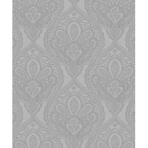 Emporium Behang met grafische zilveren ornamenten DWP0247-03 | 5055430084606 | Behang