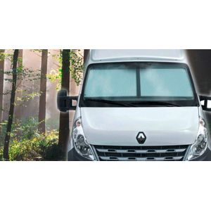 Remis REMIfront IV Renault Master 2011 - Q3 / 2019 / verticaal / regensensor / frame grijs / geplooid licht beige