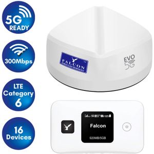 Falcon EVO 5G LTE internet dakantenne met mobiele 300 Mbit/s 4G router