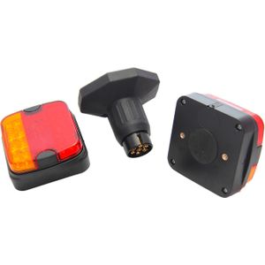 Berger und Schröter - BV 2.0 - Draadloze LED Aanhangerverlichting - Zwart - Bluetooth 5.0, IP64, Oplaadbaar