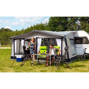 Berger sirmione air 400 cm luchtvoortent voor campers met opblaasbare stokken
