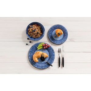 Gimex melamine serviesset Stone Line azure - 12-delige set