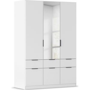 rauch Kleiderschrank "Kleiderschrank Schrank Garderobe Wäscheschrank DUNDEE", (mit 3 Griff-Varianten), Schubladen in zwei Höhen, optional mit Spiegel MADE IN GERMANY