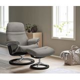 Stressless Relaxsessel "Sunrise", (Set, Relaxsessel mit Hocker), mit Signature Base, Größe S, Gestell Schwarz
