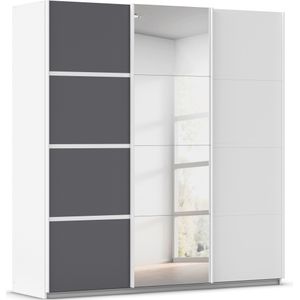 rauch Kleiderschrank "Schwebetürenschrank OTTO´s Choice Garderobe Schrank TOP ANGEBOT Avola", (in 3 verschiedenen Ausstattungen BASIC/CLASSIC/PREMIUM inkl. Spiegel), mit eleganten Zierleisten in Chrom, Schwarz oder Weiß MADE IN GERMANY