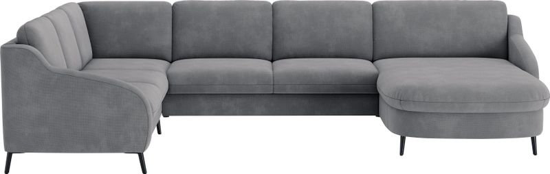 sit&more Wohnlandschaft "Soul U-Form", wahlweise mit Bettfunktion und Bettkasten oder Schubkasten