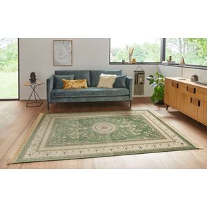 NOURISTAN Teppich "Antik Negar", rechteckig, 5 mm Höhe, Orientalisch mit Fransen, Orient, Wohnzimmer, Schlafzimmer, Esszimmer