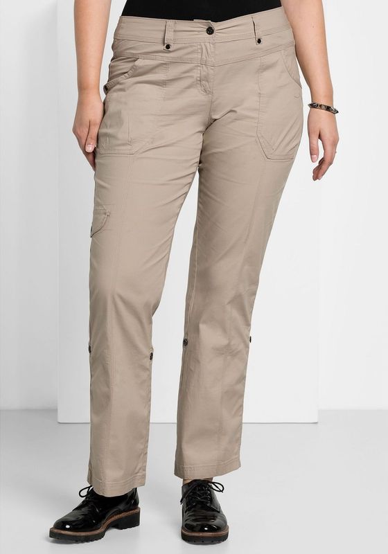 Sheego Cargohose "Große Größen", mit Krempelfunktion